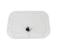 YGLEEULI Copertura di Accesso alla Piastra Coperta Marina da 280 mm * 180 | Portello bianco o nero di ispezione anti-invecchiamento, estraibile con chiusura for barca