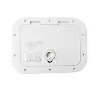 YGLEEULI Copertura di Accesso alla Piastra Coperta Marina da 280 mm * 180 | Portello bianco o nero di ispezione anti-invecchiamento, estraibile con chiusura for barca