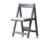 YGLEEULI Sedia semplice pieghevole in legno massello da pranzo piccola con schienale relax portatile for la casa all'aperto Sedia per visitatori(Color1)