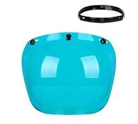 YGLEEULI Visiera per casco Lenti for casco retrò Casco da motociclista a specchio a bolle Tipo a tre pulsanti Visiere con scudo a Accessori for protezione antipioggia antigraffio(Color 13)