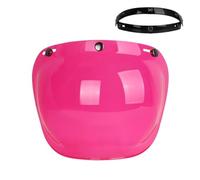 YGLEEULI Visiera per casco Lenti for casco retrò Casco da motociclista a specchio a bolle Tipo a tre pulsanti Visiere con scudo a Accessori for protezione antipioggia antigraffio(Color 16)