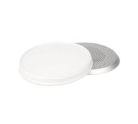 YGLONG Teglie per Pizza Teglia for pizza antiaderente in lega di alluminio con coperchio, set for utensili professionali, vassoio perforato foro, resistente al calore del forno