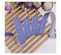 YGMNQAL 15mm Gold Silver Glitter Thread FOE Ribbon Fold Over Elastic Bands for Hair Tie Underwear Bracelet DIY Sewing Accessories(90125,10Yards)