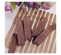 YGMNQAL 15mm Gold Silver Glitter Thread FOE Ribbon Fold Over Elastic Bands for Hair Tie Underwear Bracelet DIY Sewing Accessories(90135,100Yards)