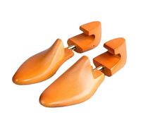 YGMNQAL 2 pezzi regolabile in legno massello albero for scarpe da uomo manopola di supporto scarpa che modella la cura delle donna barella Shaper tubo singolo(L(43-44))