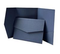 YGMNQAL 20 o 25 pezzi di biglietti d'invito tascabili vuoti fai da te, buste carta for matrimonio, inviti, personalizzati(Blue,25pcs)