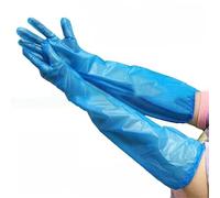 YGMNQAL 20PCS Waterproof Gloves Multifunctional Transparent Cleaning Long Durable Thickened Hand Sleeves(A)
