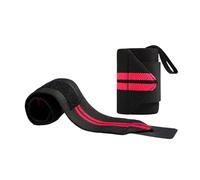 YGMNQAL 3 Paia di Fasce da Polso Elastiche for Sollevamento Pesi, Traspiranti, for Palestra, Fitness, Powerlifting, Supporto for(Red)