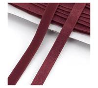 YGMNQAL 5/10Meters 12mm Sewing Elastic Band for Sling Underwear Rubber Bands Bra Strap Nylon Elastics Tape Garment Accessories(Wine,5Meters)