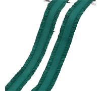 YGMNQAL 5-30Yards 13mm Double Ruffle Elastic Band for Underwear Bra Strap Rubber Bands Belt Clothes Trim Stratch Tape Sewing Accessories(32GrassGreen,10Yards)
