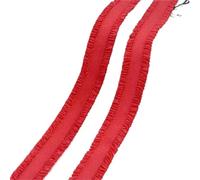 YGMNQAL 5-30Yards 13mm Double Ruffle Elastic Band for Underwear Bra Strap Rubber Bands Belt Clothes Trim Stratch Tape Sewing Accessories(09Red,20Yards)