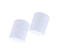 YGMNQAL 5 Paia di Fasce Elastiche in Cotone for Il Supporto del Polso da Basket, for Uomini e Bambini, Palestra, Fitness, Sollevamento Pesi, Powerlifting, Tennis(White-5pair)