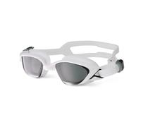 YGMNQAL Adult Swimming Goggles Men Women Anti-Fog Water Sports Eyewear Glasses HD Lenses Waterproof Leisure(White-black lens,Without box)