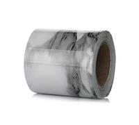 YGMNQAL Battiscopa Adesivo 5 M PVC Impermeabile Linea Di Cintura In Legno Marmo Autoadesivo Battiscopa Linea Carta Da Parati Soggiorno Arredamento(White Grey1,12cm x 5m)