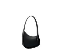 YGMNQAL Borsa Mezza Luna a Tracolla Sottoascella in Vera Pelle Borse da Donna(Black)
