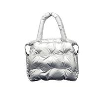 YGMNQAL Cotton Winter Women Space Pad Feather Down Bag Bucket Handbag Shoulder Tote(Color 2)