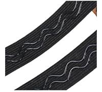 YGMNQAL Elastico Antiscivolo for Cucire, con Impugnatura in Silicone a Forma ondulata, Accessori for la Realizzazione di Parrucche in Gomma(25mm)