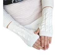 YGMNQAL Guanti Senza Dita 2pair Winter Warm Knitted Fingerless Gloves, Colorful Stretchy Full Finger, Women's Thumb Hole Arm Protection(Color1)