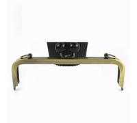 YGMNQAL Manici per Borse 1/2 Pezzi 20 cm Chiusura a Bacio Fai da Te, staffe da Cucito Fatte a Mano, Accessori for Portafoglio(Bronze-Black,20cm-2Pcs)