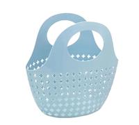 YGMNQAL Organizer Da Doccia Portatile Lavabo da bagno pieghevole pieghevole con cestello da 2 pezzi, nuovo contenitore for doccia portatile con struttura for bagno(Blue)