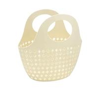YGMNQAL Organizer Da Doccia Portatile Lavabo da bagno pieghevole pieghevole con cestello da 2 pezzi, nuovo contenitore for doccia portatile con struttura for bagno(Beige)
