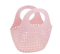 YGMNQAL Organizer Da Doccia Portatile Lavabo da bagno pieghevole pieghevole con cestello da 2 pezzi, nuovo contenitore for doccia portatile con struttura for bagno(Pink)