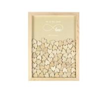 YGMNQAL Ospite con Cornice Drop Top in Legno Rustico Personalizzato | Regali personalizzati for la data del matrimonio con cornice in legno rustico personalizzato for libro degli ospiti
