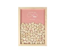 YGMNQAL Ospite con Cornice Drop Top in Legno Rustico Personalizzato | Regali personalizzati for la data del matrimonio con cornice in legno rustico personalizzato for libro degli ospiti