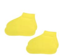 YGMNQAL Silicone Waterproof Shoe Covers Reusable Washable Resistant Outdoor Rainy Overshoes Protection Non-Slip(4PCS-Yellow,L 41-47)