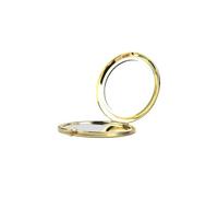 YGMNQAL Specchio Per Il Trucco 2 pezzi specchio tascabile doppio for trucco in metallo vuoto for regalo di nozze e festa(Gold)