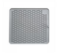 YGMNQAL Tappetino di Drenaggio in Silicone for Cucina, for L'asciugatura Stoviglie, Carne, Pesce, Scongelamento, Tovaglietta, Sottobicchiere, for del Bagno(Grey,L 58X45CM)