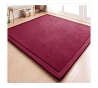 YGMNQAL Tappeto in pile Tatami in corallo Tappetino da gioco for bambini centrale in memory foam for salotto Tappetini for soggiorno(Yellow,200x300)