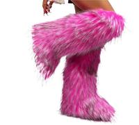 YGMNQAL Women's Over-The-Knee Boots High Winter Snow And Cashmere Leg Warm Non-Slip Soles(M,37)