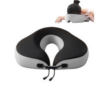 YGMXZL Cuscino per recupero viso in giù, regolabile, per chirurgia oculare e vitrectomia, cuscino ergonomico per massaggio viso, per recupero post-operatorio e uso spa (grigio)