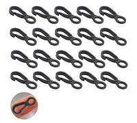 Ygmylandbb Mini clip piccolo moschettone a molla in plastica da appendere moschettone per zaino portachiavi, 20 pezzi
