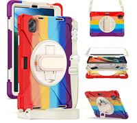 YGoal Case per Xiaomi Pad 5, Cover Kids Protettiva Antiurto Supporto 360° Girevole, Mano Tracolla e Tracolla Custodia per Xiaomi Pad 5/Pad 5 PRO, MRosso