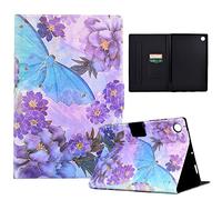 YGoal Custodia per Lenovo Tab M10 Plus 3rd Gen - Slim Sottile Leggera in PU Pelle e TPU Folio Cover Protettiva Case per Lenovo Tab M10 PLUS Gen 3 10.6 TB-125F/TB-128F 2022, BUTTERFLY
