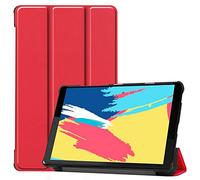 YGoal Custodia per Lenovo Tab P11 - Slim Sottile Leggera in PU Pelle con PC Back Case Folio Cover Protettiva Case per Lenovo Tab P11 11 Pollice, Rosso