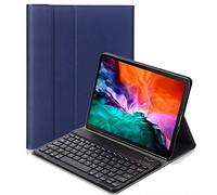 YGoal Tastiera Custodia per iPad PRO 12.9 2020, [QWERTY Inglese Layout] Pelle PU Custodia con Rimovibile Wireless Tastiera per iPad PRO 12.9 2020, Blu