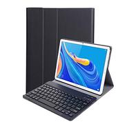YGoal Tastiera Custodia per Lenovo Smart Tab M10, [QWERTY Inglese Layout] Pelle PU Custodia con Rimovibile Wireless Tastiera per Lenovo Smart Tab M10, Nero