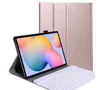 YGoal Tastiera Custodia per Lenovo Tab M10 3rd Gen, [QWERTY Inglese Layout] Slim Pelle PU Custodia con Rimovibile Wireless Tastiera per Lenovo Tab M10 3 10.1 2022, Rosa Oro