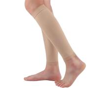 YGSGJSP Gambali a compressione Manicotto a compressione for polpacci da uomo e donna, senza piede(Beige-1Pair,M)