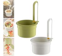 YGSIKY Filtro sospeso per rubinetto, cestello di scarico multiuso in plastica per lavello da cucina, cestello di scarico automatico per lavello da cucina con pressa autopulente (E,2PC)