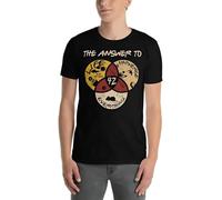 YGT56UYHft 42 The Answer to Life Universe Everything Cool Science Teacher Lover T-Shirt Black XL