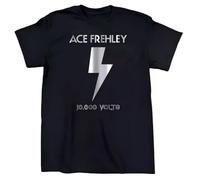 YGT56UYHft Ace Frehley 10,000 Volts T-Shirt Black XL