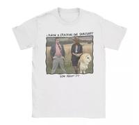 YGT56UYHft Alan Partridge - I Know of a Cracking Owl Sanctuary Photo T-Shirt White S