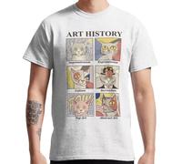 YGT56UYHft Art History Impressionism Expressionism Cubism Abstract Funny Unisex T-Shirt White S