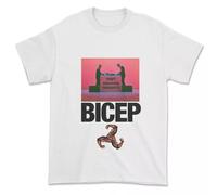 YGT56UYHft Bicep DJ T-Shirt Electronic Music Deep Future Progressive House Glue Atlas Opal White S