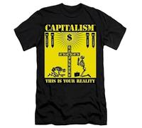 YGT56UYHft Capitalism - This Is Your Reality & Activist T-Shirt Black XXL