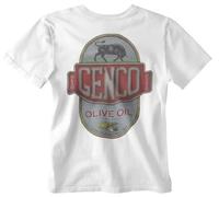 YGT56UYHft God Father T-Shirt Genco Olive Oil Mafia Movie Film 70s 80s 90s Cult Mobster UK White M
